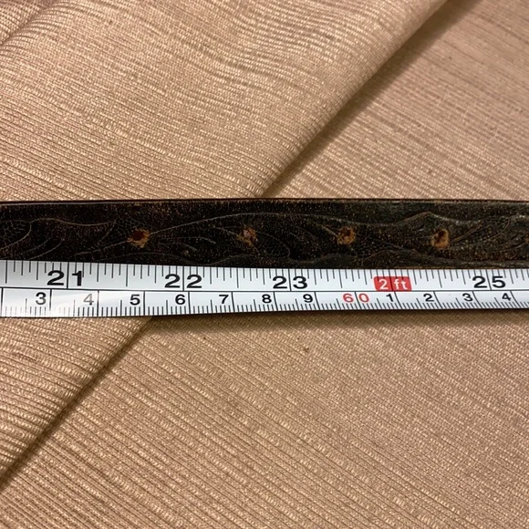 Handmade Ranchero leather vintage belt w/buckle